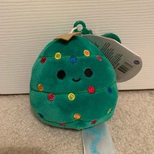 Squishmallow- Carol the Christmas tree clip on